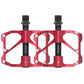 Frendorf | 1 Paar PROMEND Mountainbike Straßenrad Fahrrad Aluminium Pedale (PD-R87 Rot)