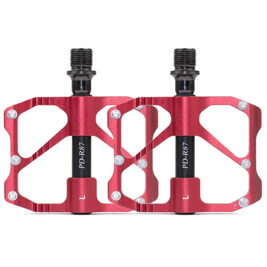 Frendorf | 1 Paar PROMEND Mountainbike Straßenrad Fahrrad Aluminium Pedale (PD-R87 Rot)