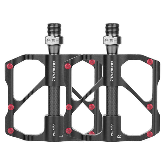 Frendorf | PD-M86C  1 Paar PROMEND Fahrrad Rennrad Mountainbike 3 Palin Carbonfaser Lager Pedal (Schwarz)