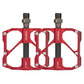Frendorf | PD-M86C  1 Paar PROMEND Fahrrad Rennrad Mountainbike 3 Palin Carbonfaser Lagerpedal (Rot)
