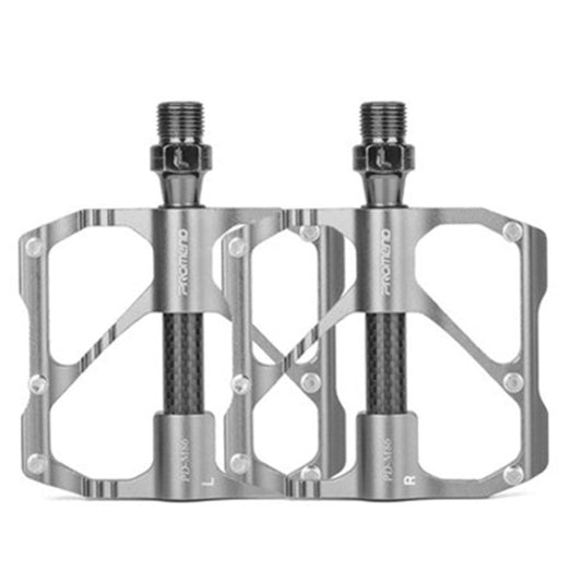 Frendorf | PD-M86C  1 Paar PROMEND Fahrrad Rennrad Mountainbike 3 Palin Carbonfaser Lager Pedal (Silber)