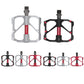 Frendorf | PD-M86C  1 Paar PROMEND Fahrrad Rennrad Mountainbike 3 Palin Carbonfaser Lagerpedal (Rot)