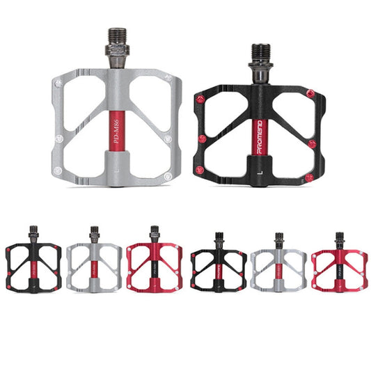 Frendorf | PD-M86C  1 Paar PROMEND Fahrrad Rennrad Mountainbike 3 Palin Carbonfaser Lagerpedal (Rot)