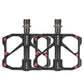 Frendorf | PD-R87C  1 Paar PROMEND Fahrrad Rennrad Mountainbike 3 Palin Carbonfaser Lager Pedal(Schwarz)