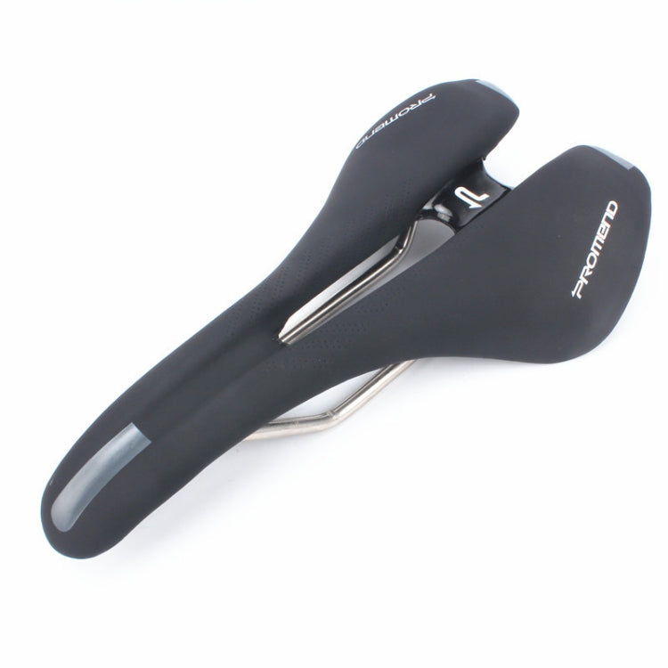 Frendorf | PROMEND SD-575 Fahrrad Komfort Mikrofasernleder Hohles Polster (Schwarz Grau)