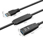 Frendorf | D.Y.TECH USB 3.0 Male To Female Verlängerungskabel doppelt abgeschirmtes Chip-Datenkabel, Länge: 10m