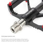 Frendorf | 1 Paar PROMEND Titanachse Kohlenstoffrohr Fahrradpedal Mountainbike Straßenrad 3 Palin Pedal PD-M86C-TI