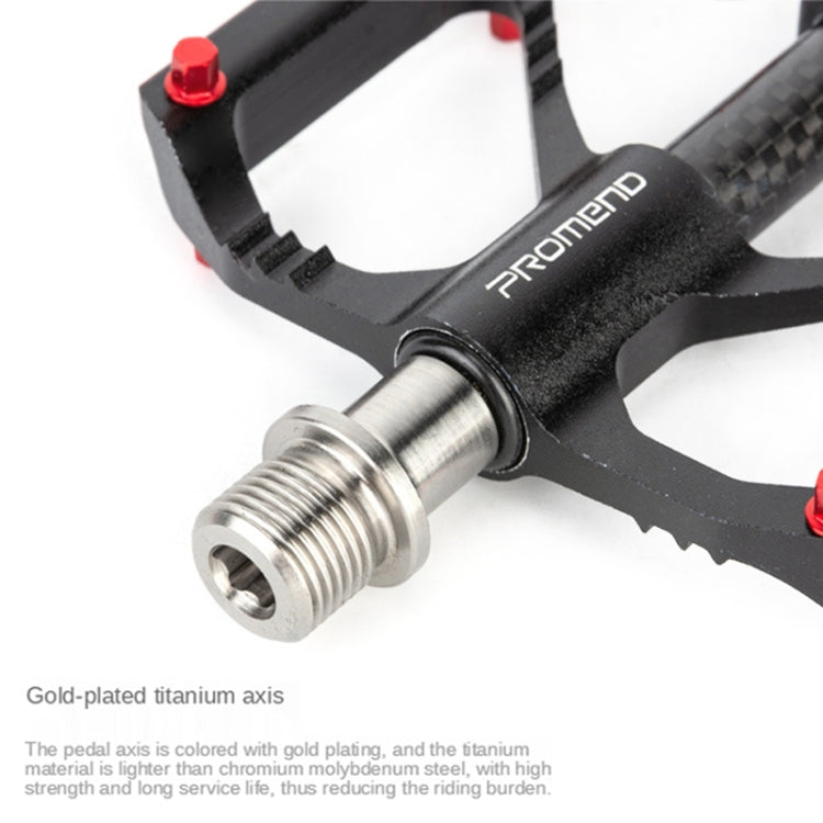 Frendorf | 1 Paar PROMEND Titanachse Kohlenstoffrohr Fahrradpedal Mountainbike Straßenrad 3 Palin Pedal PD-M86C-TI