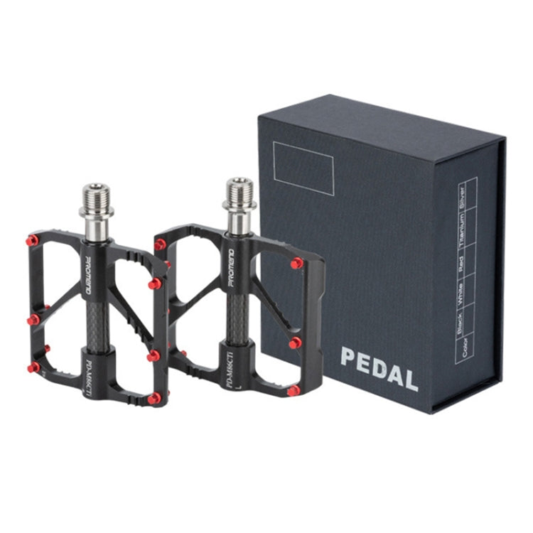 Frendorf | 1 Paar PROMEND Titanachse Kohlenstoffrohr Fahrradpedal Mountainbike Straßenrad 3 Palin Pedal PD-M86C-TI