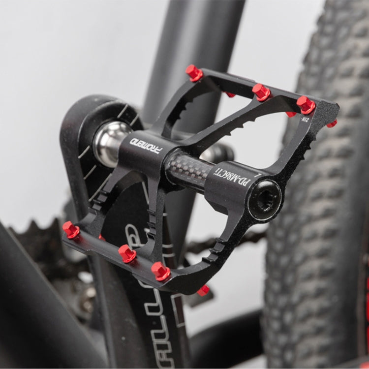 Frendorf | 1 Paar PROMEND Titanachse Kohlenstoffrohr Fahrradpedal Mountainbike Straßenrad 3 Palin Pedal PD-M86C-TI