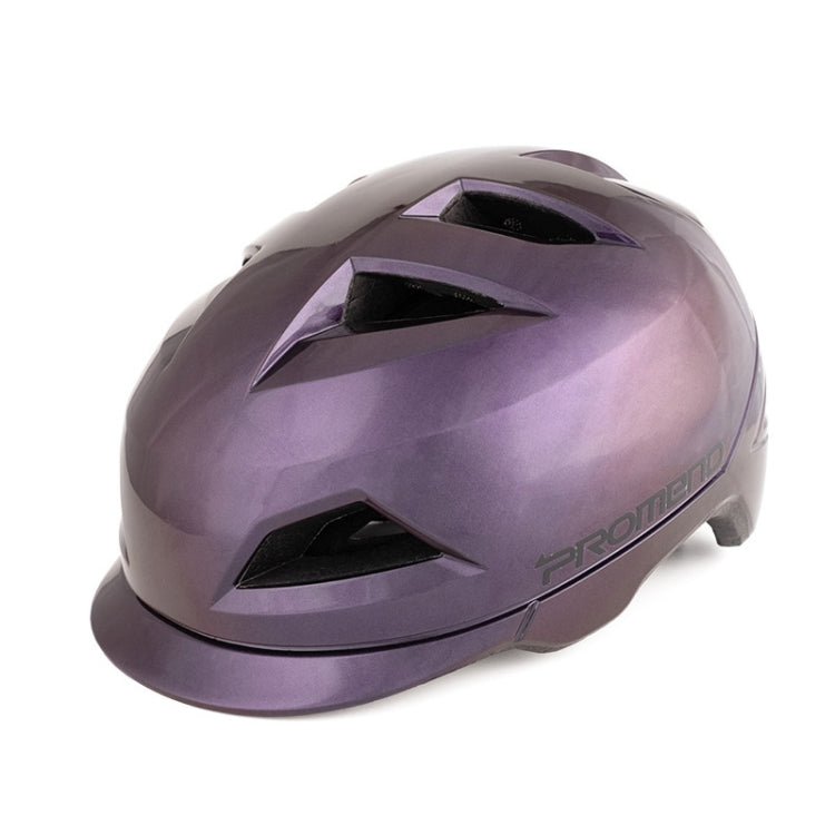 Frendorf | PROMEND 12H19 Sommer Cool Motorradfahren Halbschale Helm Outdoor Off-Road Helm mit Rücklicht, Größe: Code(Farbenfroh Lila)