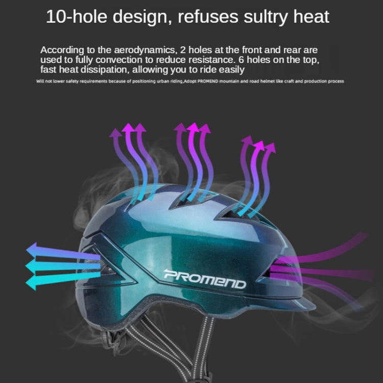 Frendorf | PROMEND 12H19 Sommer Cool Motorradfahren Halbhelm Helm Outdoor Off-Road Helm mit Rücklicht, Größe: Code(Farbenfrohes Blau)
