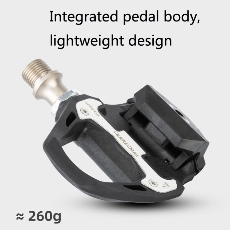 Frendorf | 1 Paar PROMEND PD-R97P Fahrrad Selbstverschluss Pedal Straßenrad Nylon Schloss Pedal SPD System Kassette Palin Pedal (Schwarz)