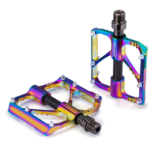 Frendorf | 1 Paar PROMEND Drei Peilin Lager Aluminiumlegierung CNC Fahrrad Bunte Pedale PD-M86CY