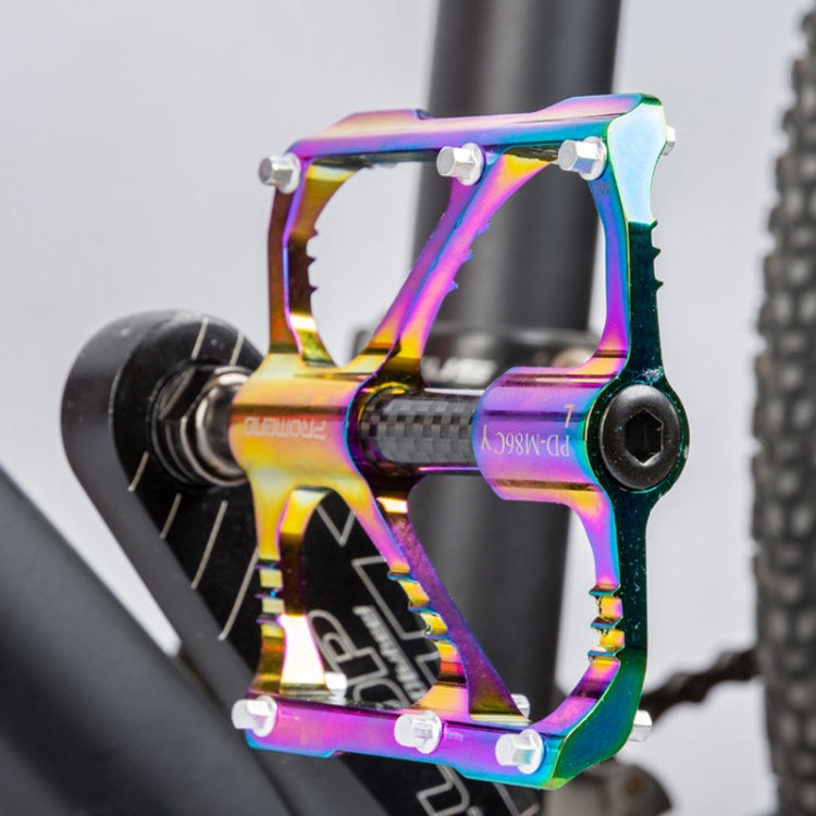 Frendorf | 1 Paar PROMEND Drei Peilin Lager Aluminiumlegierung CNC Fahrrad Bunte Pedale PD-R87CY
