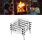 Frendorf | CF-723 All Edelstahl Camping Klapp Tragbarer Grill Holzkohlegrill Holzofen