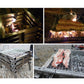 Frendorf | CF-723 All Edelstahl Camping Klapp Tragbarer Grill Holzkohlegrill Holzofen
