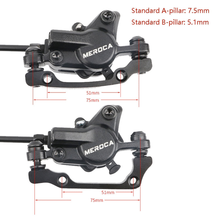 Frendorf | Meroca M800 Fahrradbremsen Mountainbike Universelle bilaterale Bremsöl-Druck-Scheibenbremse, Stil: Rechts vorne 800mm