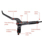 Frendorf | Meroca M800 Fahrradbremse Mountainbike Universelle Beidseitige Bremse Öl Druck Scheibenbremse, Stil: Linke Hintere 1400mm
