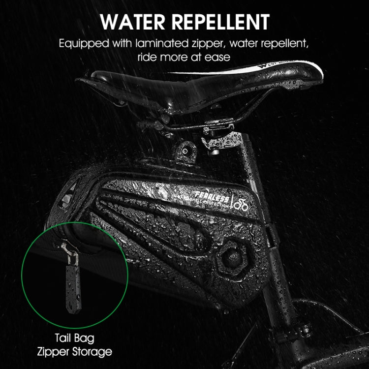 Frendorf | WEST BIKING Große Kapazität 2.6L Fahrrad Hecktasche Hartschalen Satteltasche Einstellbare Halterung Sitzpolster Hecktasche (Schwarz)