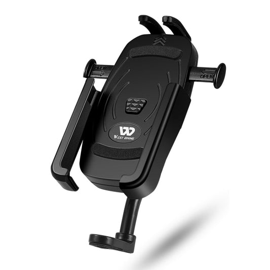Frendorf | WEST BIKING Fahrrad Mobiltelefon Halter Aluminium 360 Rotierbar Elektrisches Fahrrad Scooter Motorrad Telefonständer, Stil: Rückspiegel Stil