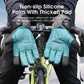 Frendorf | WEST BIKING YP0211220 Winterwarme Fleece Skihandschuhe Silikon rutschfeste Fahrhandschuhe, Größe: L(Schwarz)