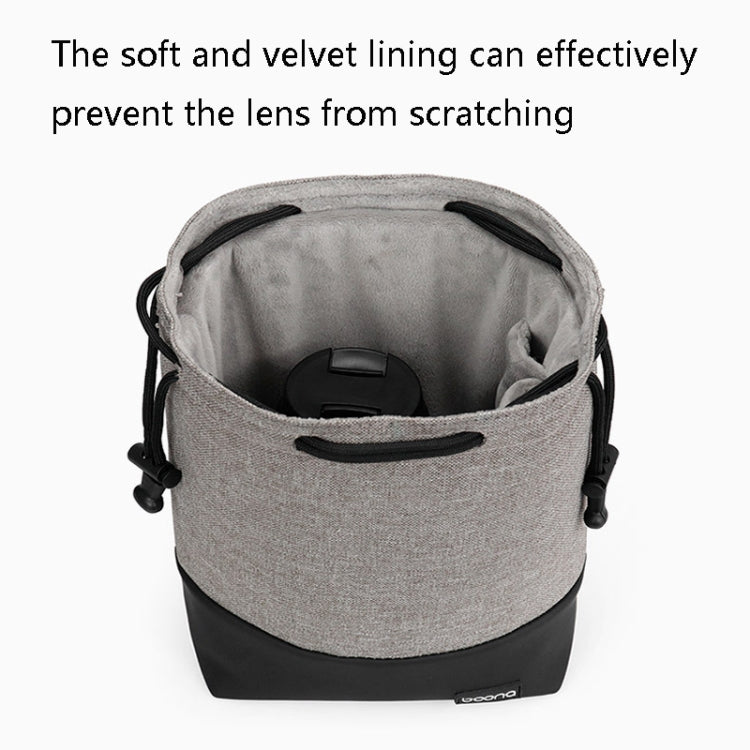 Frendorf | Baona Waterproof Micro SLR Camera Bag Protective Cover Drawstring Pouch Bag, Farbe: Groß Grau