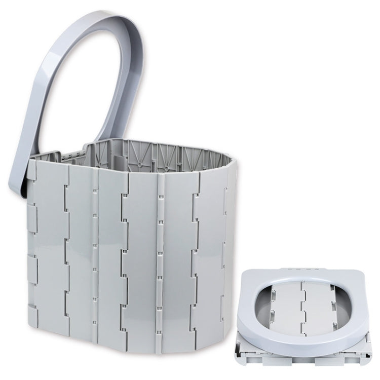 Frendorf | Auto-Toilette Integrierte Tragbare Klapptoilette Selbstfahrende Tour Outdoor Camping Toilette (Hellgrau)