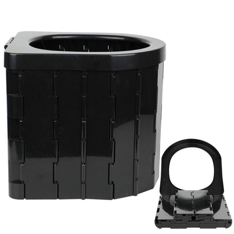 Frendorf | Auto-Toilette Integrierte Tragbare Klapptoilette Selbstfahrende Tour Outdoor Camping Toilette (Schwarz)