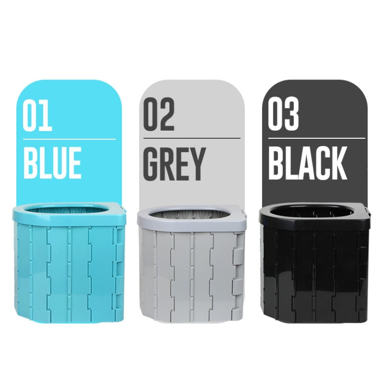 Frendorf | Auto-Toilette Integrierte Tragbare Klapptoilette Selbstfahrende Tour Outdoor Camping Toilette (Schwarz)