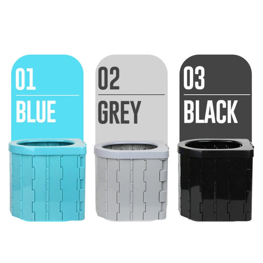 Frendorf | Auto-Toilette Integrierte Tragbare Klapptoilette Selbstfahrende Tour Outdoor Camping Toilette (Hellgrau)