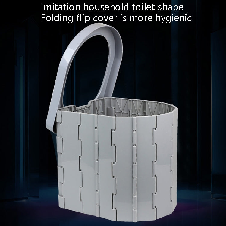 Frendorf | Auto-Toilette Integrierte Tragbare Klapptoilette Selbstfahrende Tour Outdoor Camping Toilette (Hellgrau)