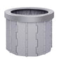 Frendorf | Falttoilette Reise Auto Toilette mit Deckel Tragbare Notfall Camping Toilette (Grau)