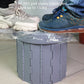Frendorf | Falttoilette Reise Auto Toilette mit Deckel Tragbare Notfall Camping Toilette (Grau)