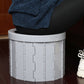 Frendorf | Falttoilette Reise Auto Toilette mit Deckel Tragbare Notfall Camping Toilette (Grau)