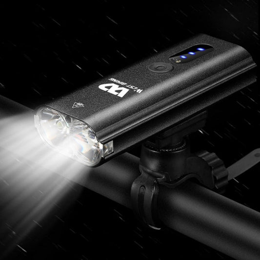 Frendorf | WEST BIKING Fahrradlicht Sensor Scheinwerfer Mountainbike Nachtfahren Starkes Licht (Schwarz)