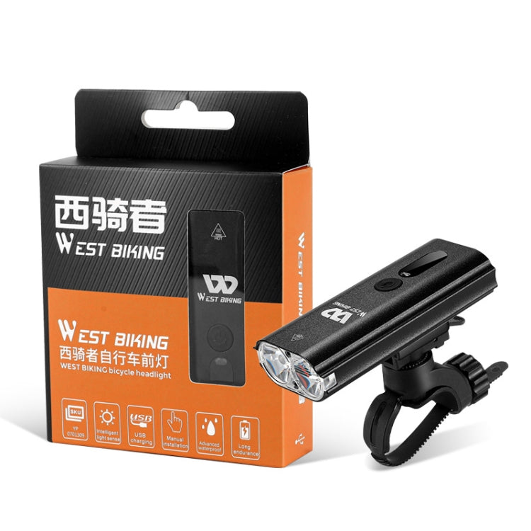 Frendorf | WEST BIKING Fahrradlicht Sensor Scheinwerfer Mountainbike Nachtfahren Starkes Licht (Schwarz)