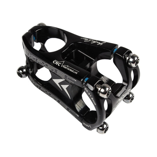Frendorf | KRSEC CNC Ultra Light Short-Handed Mountain Bike Aluminiumlegierung 50mm Riser, Farbe: Voll Schwarz