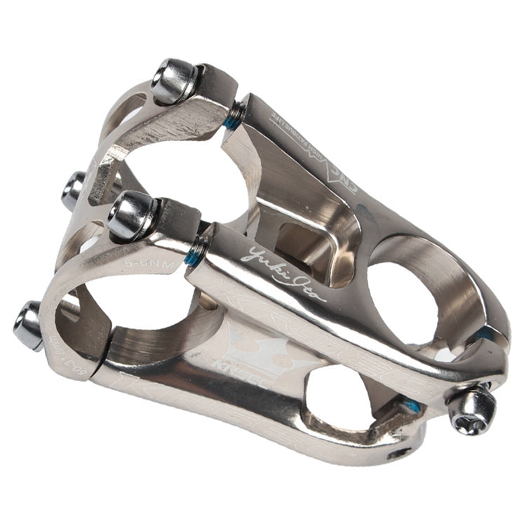 Frendorf | KRSEC CNC Ultra Light Short-Handed Mountain Bike Aluminiumlegierung 50mm Riser, Farbe: Voll Schwarz