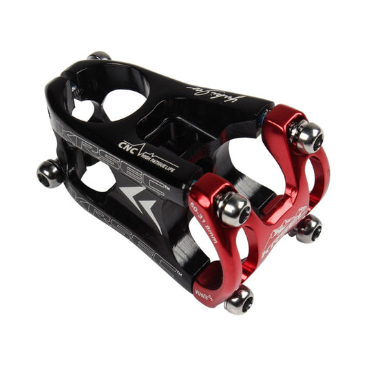 Frendorf | KRSEC CNC Ultra Light Short-Handed Mountain Bike Aluminiumlegierung 50mm Riser, Farbe: Schwarz Rot