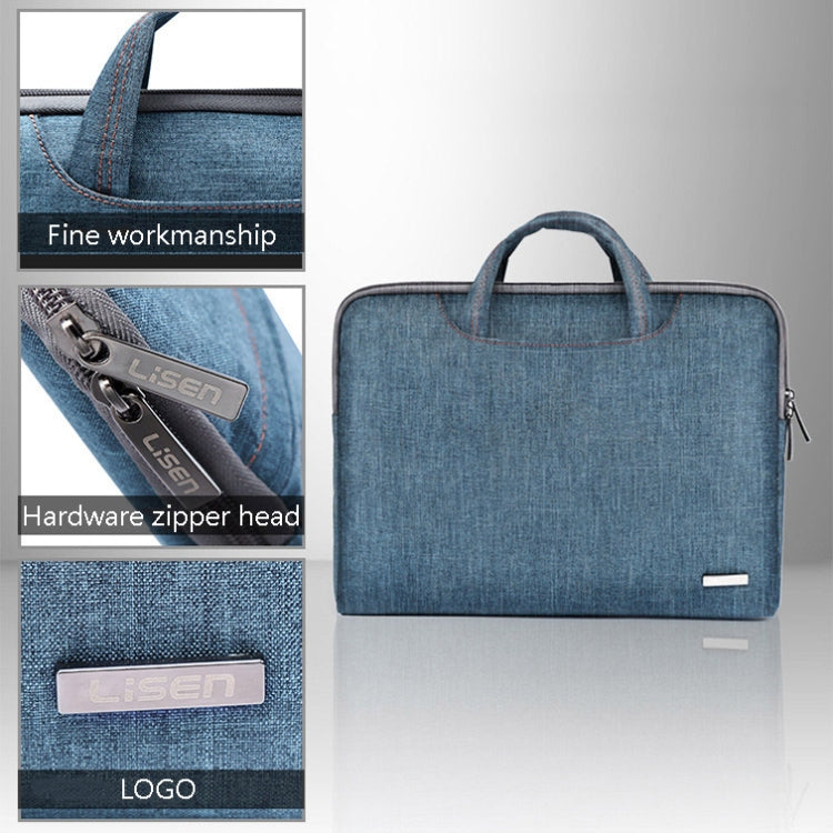 Frendorf | LiSEN LS-116 einfache Laptop-Tasche Business Laptop Liner Tasche, Größe: 15,6 Zoll (PU Schwarz)