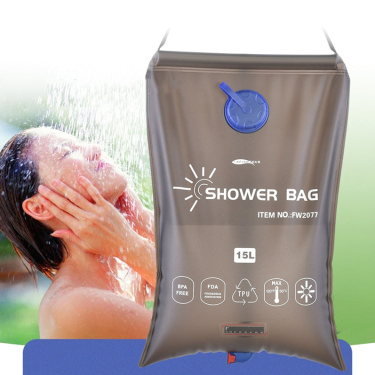 Frendorf | AFISHTOUR FW2077 15L Solar-Dusche Tasche Outdoor Sonnenbad Tasche (Schwarz)