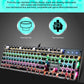 Frendorf | 104 Tasten Grüne Welle RGB Leuchtende Tastatur Computer Spiel USB Verkabelte Metall Mechanische Tastatur, Kabel Länge:1,5m, Stil: Punk Wort Durch Version (Schwarz)
