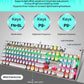 Frendorf | 104 Tasten Grüne Welle RGB Leuchtende Tastatur Computer Spiel USB Verkabelte Metall Mechanische Tastatur, Kabel Länge:1,5m, Stil: Punk Wort Durch Version (Schwarz)