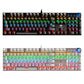Frendorf | LEAVEN K990 Knopf Version 104 Tasten Büro Computer Spiel Mechanische grüne Achse Wired Tastatur, Kabel Länge:1,8m(weiß)