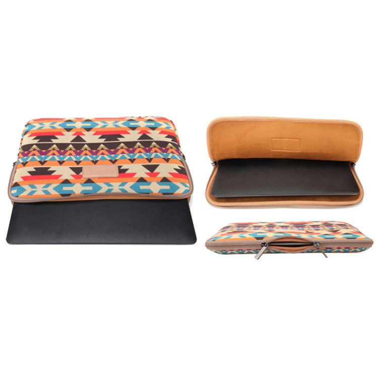 Frendorf | LiSEN LS-518 Lingge Muster Laptop Computer Liner Taschen, Größe: 12 Zoll (Rosa Rotes Muster Geometrie)