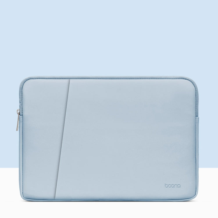 Frendorf | Baona BN-Q004 PU-Leder Laptop Tasche, Farbe: Doppel-schicht Himmelblau, Größe: 16/17 Zoll