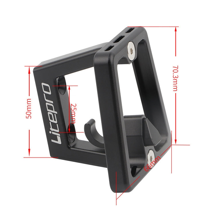 Frendorf | Litepro Split Pig Nose Rest Aluminiumlegierungs-Frontregal Installierter Sitz (Rot)