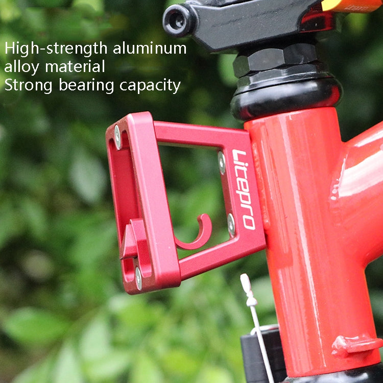 Frendorf | Litepro Split Pig Nose Rest Aluminiumlegierungs-Frontregal Installierter Sitz (Rot)