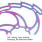 Frendorf | IIIPRO Bike Disc Mountainbike Hohldisk Teller Sechsnagel Bremsbelag, Stil: 203mm